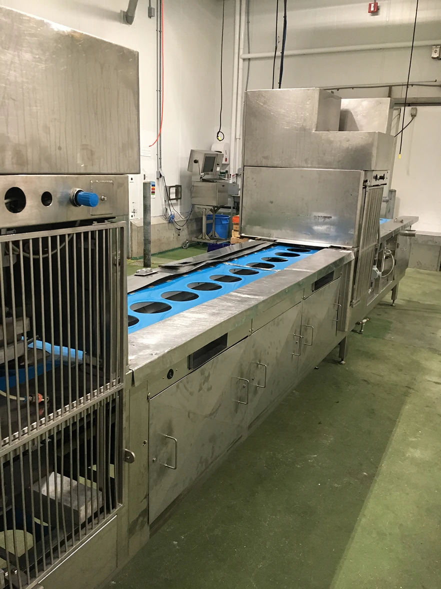 Worker in dehydration facility